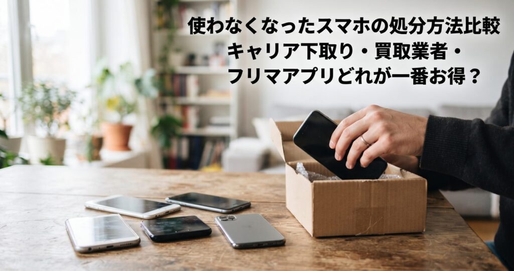 使わなくなったスマホの処分方法比較のアイキャッチ